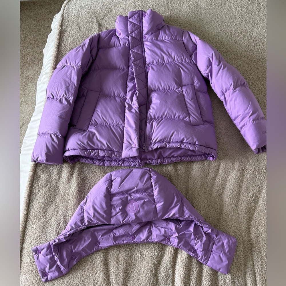 Lululemon Wunder Puff 600-Down-Fill Jacket Size 4 in Purple